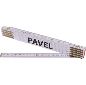 metr Levior Metr skládací 2m PAVEL (PROFI,bílý,dřevo)