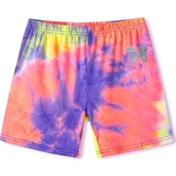 Dívčí kraťasy DÍVČÍ KRAŤASY BATIKOVANÉ CY1011 Velikost: 146, Barva: Batika fialovo/ oranžová