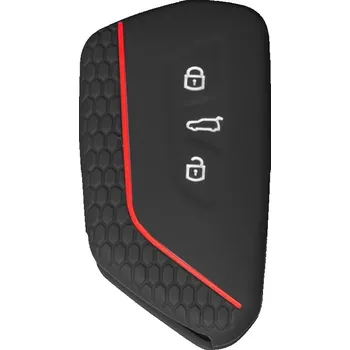 Obal na klíč, kryt klíče Volkswagen Golf VIII (od roku 2019>) silikonový, černý