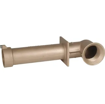 Průchod stěnou pro keramické bazény – 2“ x 2“, délka 300 mm, úhel 90°.