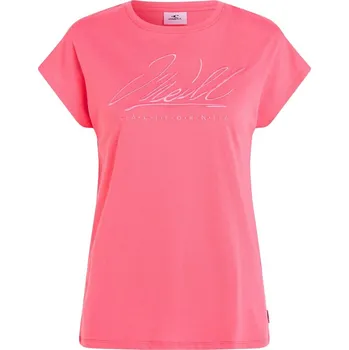 Dámské tričko Dámské Tričko s krátkým rukávem O'NEILL ESSENTIALS O'NEILL SIGNATURE T-SHIRT 1850155-14027 – Růžová M