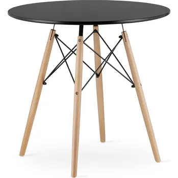 Jídelní stůl Kulatý jídelní stůl 80cm - černý