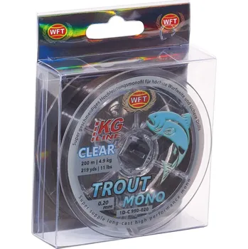 WFT Vlasec Trout Mono Black 200 m - 0,18 mm 4,5 kg