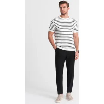 Pánská móda Ombre Clothing Pánské chinos Nuvian černá L OM-PACP-0158 V3