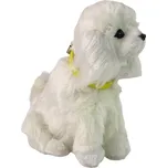 LEAN Toys Interaktivní plyšový pes Měkká srst Plemeno pudla Hlaďte ho po hlavě a naučte se jeho funkce