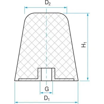 Pružina KH-E - 38(30)/35 - M10 Rubena