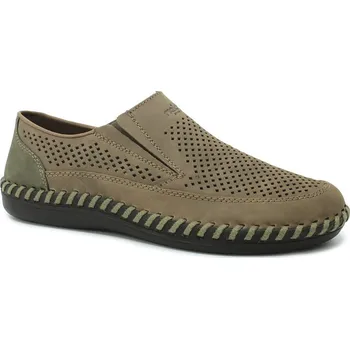 Pánské polobotky RIEKER B2464-25 brown, pánské mokasíny vel.45