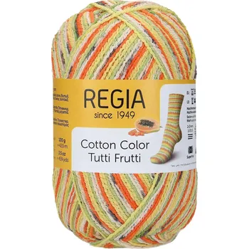 Příze Regia 4-Ply Cotton Color 02417 Papaya (Ponožková pžíze bavlněná Regia 4-Ply Cotton Color 02417 papaya color)