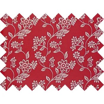 HEDVA ČESKÝ BROKÁT Vzorek brokátu Ondrin POPÍNAVKA červená | 43