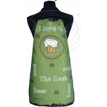 Kuchyňská zástěra Dante Zástěra pivo zelená - 62 x 80 cm