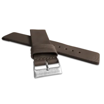 Řemínek na hodinky Hnědý kožený řemínek LAVVU Plain Top Grain LSCUC Šířka řemínku: 8mm