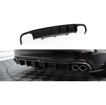 Auto-moto Zadní difuzor Audi A6 Sedan / Avant C7 černý lesklý plast - double duplex