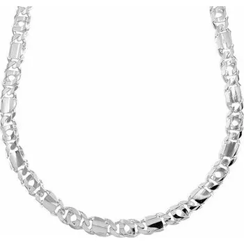 Řetízek Stříbrný řetízek tiger eye délka řetízku 50cm