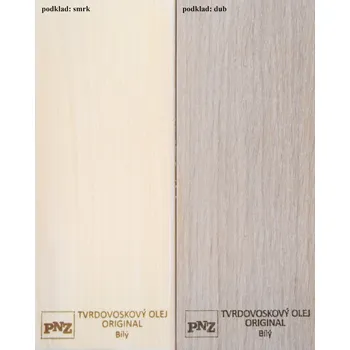 barva a nátěr na dřevo PNZ Tvrdovoskový olej - barevný 0,25 L Odstín: Weiss - bílý