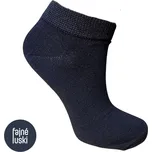 Bavlněné kotníkové ponožky 92% bavlna 45-47 černá