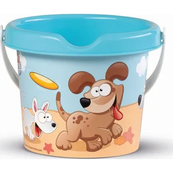 Hračka na písek Androni Kyblík hravý pejsek - průměr 13 cm