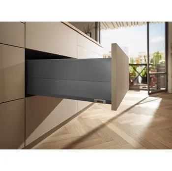 Nábytek BLUM Merivobox E Boxcap 600 mm, 40 kg, Orion šedá, vrut, KOMPLET (BLUM Merivobox E Boxcap 600 mm, 40 kg, Orion šedá, vrut, KOMPLET)