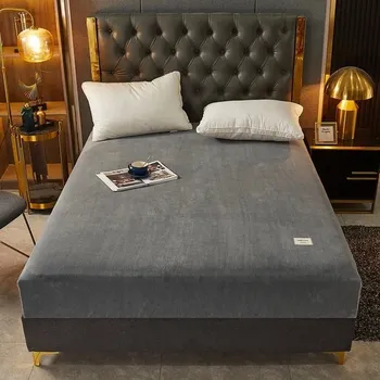 Prostěradlo Plyšové prostěradlo Nordic: teplé, měkké a elastické - 3,90x200x30cm 1ks