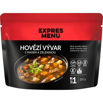 Hotové jídlo EXPRES MENU Hovězí vývar s masem a zeleninou