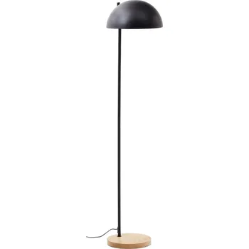 Stojací lampa Černá kovová stojací lampa Kave Home Catlar 150 cm