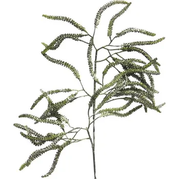 umělá květina umělá větev,Lístka - Coryllus spray bilá V61 cm