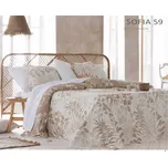 Přehoz na dvoupostel FELIPA Béžová 220x240 cm