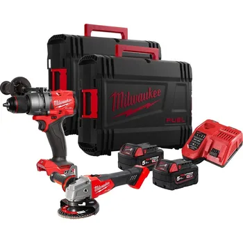 Sada nářadí MILWAUKEE Sada aku nářadí M18 TOPFD4-502X, 2x5.0Ah + Dárek