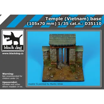 Plastikový model Blackdog 1/35 Temple (Vietnam) base (105x70 mm)