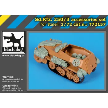 Plastikový model Blackdog 1/72 Sd.Kfz 250/3 accessories set (ITA)