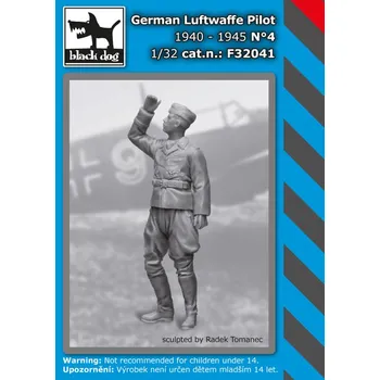 Plastikový model Blackdog 1/32 German Luftwaffe pilot 1940-45 No.4 (1 fig.)