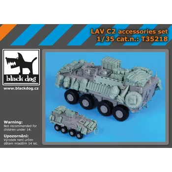Plastikový model Blackdog 1/35 LAV C 2 accessories set (TRUMP)