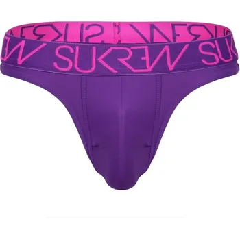 Pánské erotické prádlo Pánská tanga Sukrew Classic Thong Tyrian Purple S, fialová pánská tanga