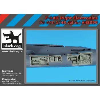 Plastikový model Blackdog 1/48 F-14D right electronics (AMK)