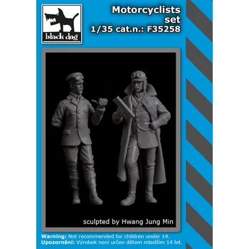 Plastikový model Blackdog 1/35 Motorcyclists set
