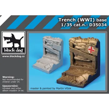Plastikový model Blackdog 1/35 Trench (WW I) base