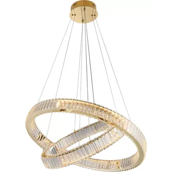 Luxusní stmívatelný lustr Spark 60+80 Zlatá