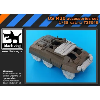 Plastikový model Blackdog 1/35 US M20 accessories set (TAM)