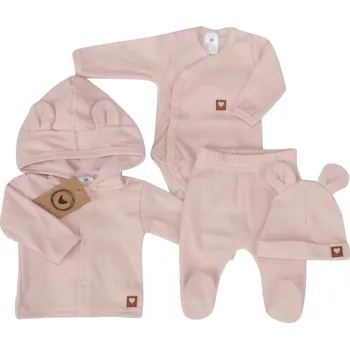 Kojenecká souprava Z&Z Sada do porodnice 4D žebrovaná pudrová