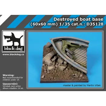Plastikový model Blackdog 1/35 Destroyed boat base