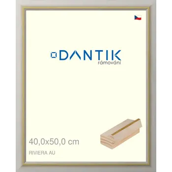 Rám na obraz DANTIK rámeček 40x50 | RIVIERA AU (Plexi Čiré) (Vyrobeno s láskou u nás v DANTIKU)