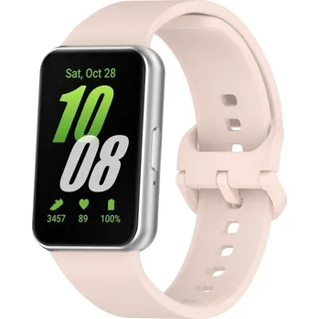 Příslušenství k chytrým hodinkám VSECHNONAMOBIL 72596 SILICONE Vyměnitelný řemínek pro Samsung Galaxy Fit3 světle růžový