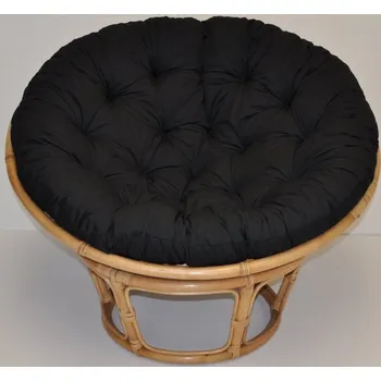 Křeslo Axin Trading s.r.o. Ratanový papasan 115 cm medový - polstr černý