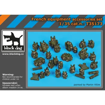 Plastikový model Blackdog 1/35 French equipment accessories set