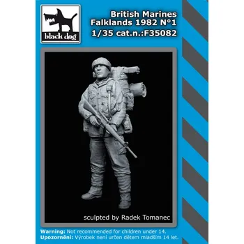 Plastikový model Blackdog 1/35 British Marines Falklands 1982 No.1 (1 fig.)