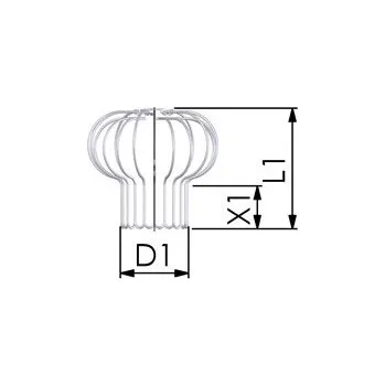 Komín Cox geelen Hlavice komínová nerezová 80 173091