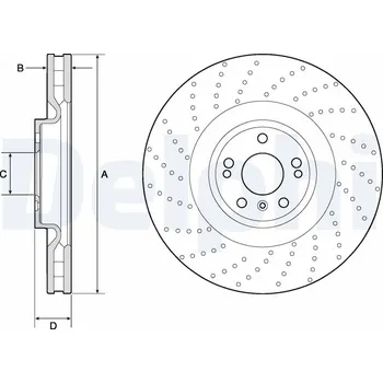Brzdový kotouč Brzdový kotouč DELPHI BG9185C