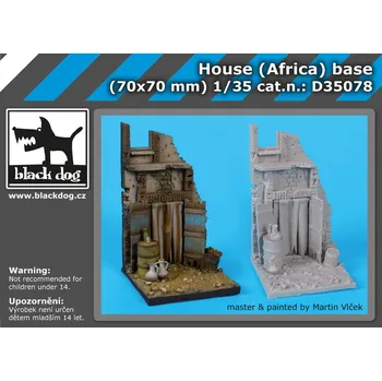Plastikový model Blackdog 1/35 House (Africa) base (70x70 mm)