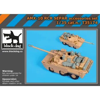 Plastikový model Blackdog 1/35 AMX-10 RCR Separ accessor.set (Tiger-Model)