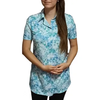 Pánská košile Delší košile Sabatti modrá s květy Velikosti Sabatti: 46