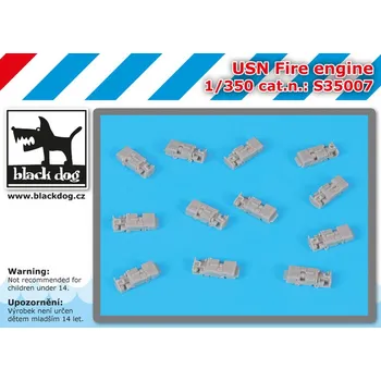 Plastikový model Blackdog 1/350 USN Fire engine